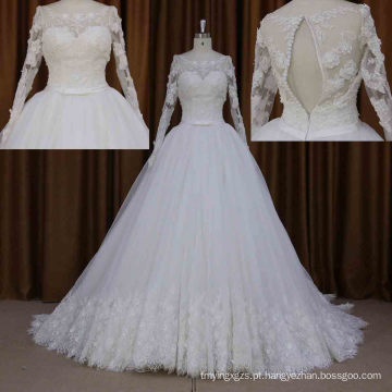 Amostra Real Design Mais Recente Made in China Lace Wedding Dress